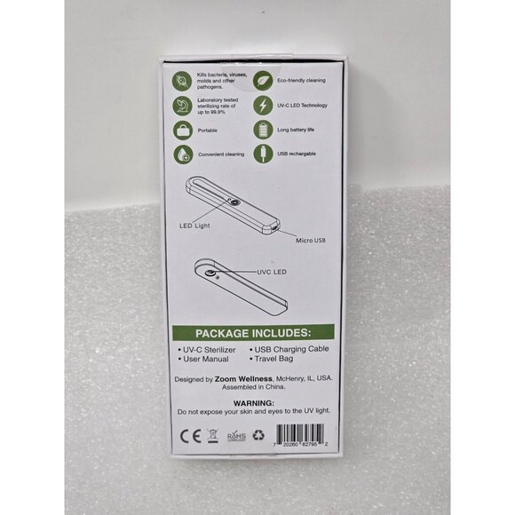 Zoom Wellness Portable UV-C Sterilizer - Picture 2 of 2